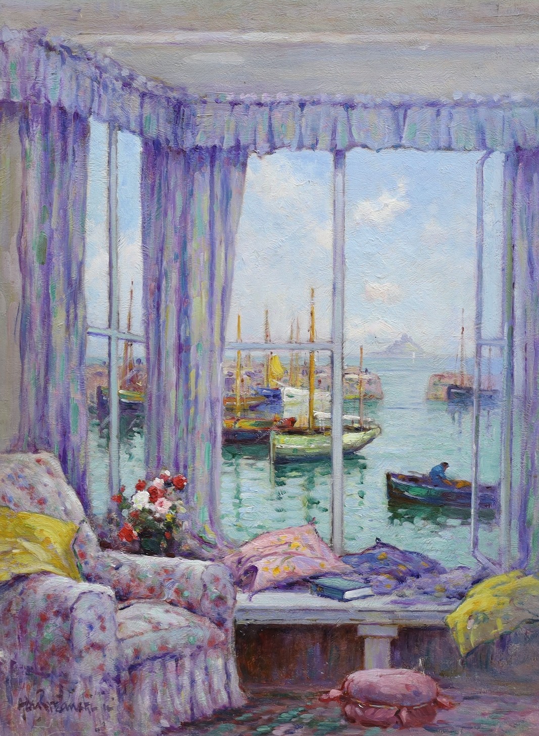 Alfred Fontville De Breanski Jr (1877-1957), oil on canvas, 